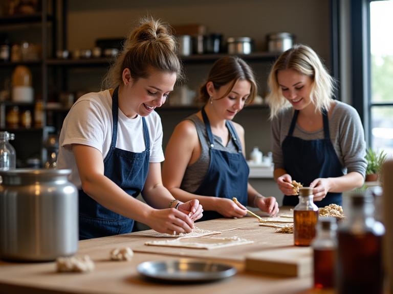 Flapper's Elixir artisan team in Toronto studio